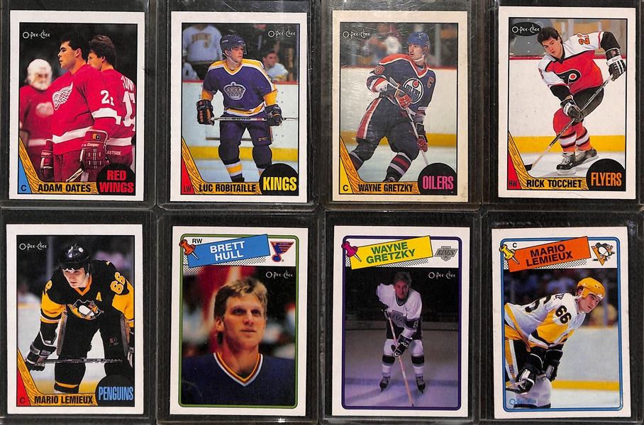 Lot of (2) O-Pee-Chee Hockey Complete Sets of 264 Cards - 1987-88 & 1988-89